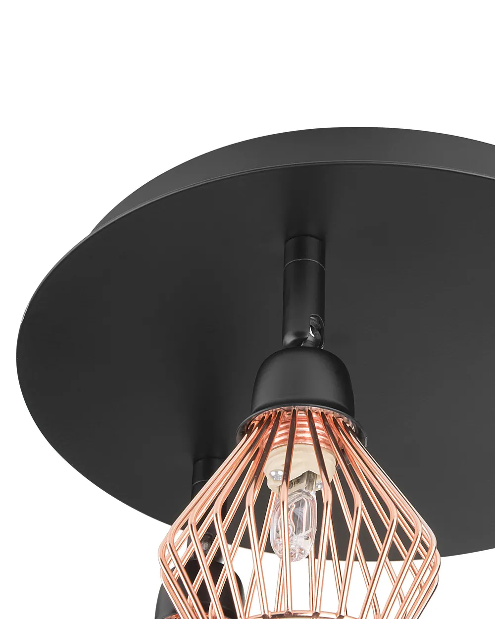 3 Light Spotlight VOLGA Adjustable Metal Black_727358