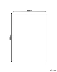 Teppich KARGIL Cremeweiß 200 x 300 cm Wolle_1068837