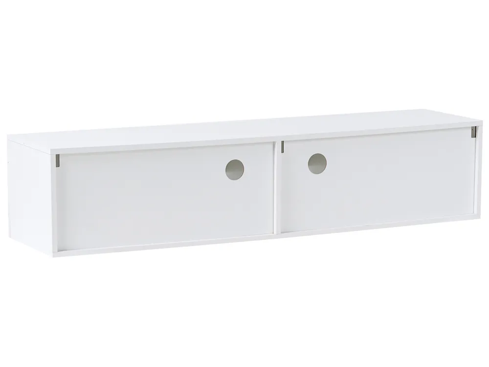 TV-Möbel mit LED-Beleuchtung EDMONTON Weiß_1030560