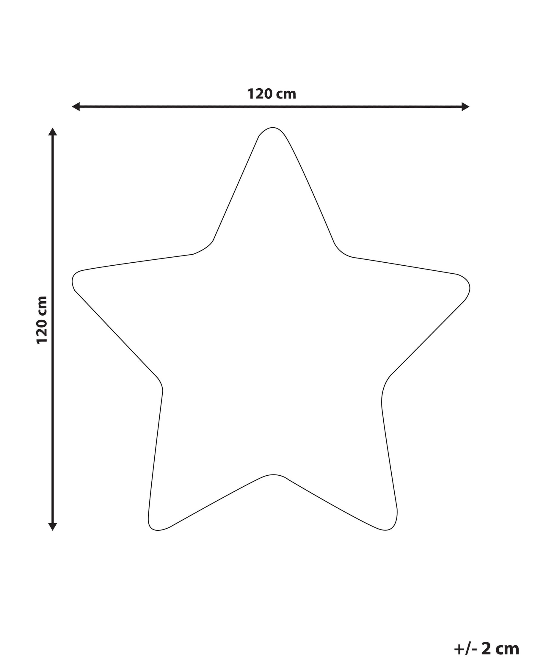 Kinderteppich SIRIUS Weiß 120 x 120 cm_831561