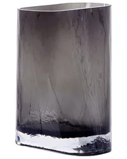 Flower Vase MITATA 20 cm Glass Grey_838255
