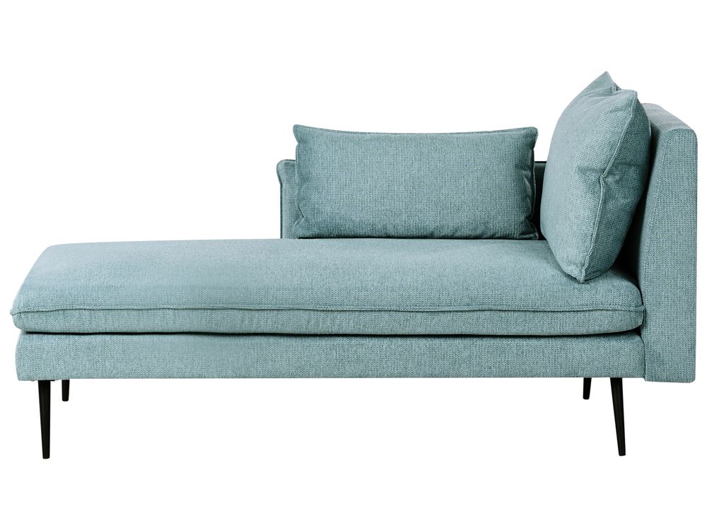 Rechtsseitige Chaiselongue YERRES Stoff Hellblau