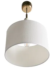 Hängeleuchte LOKY Metall Messing / Beige_1024703