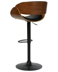 Set mit 2 Barstühlen BAKU II drehbar Kunstleder Schwarz_953014