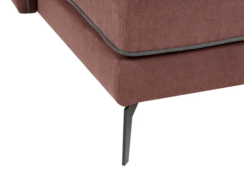 Ecksofa 3-Sitzer ALTAN Stoff Burgunderrot linksseitig_934975