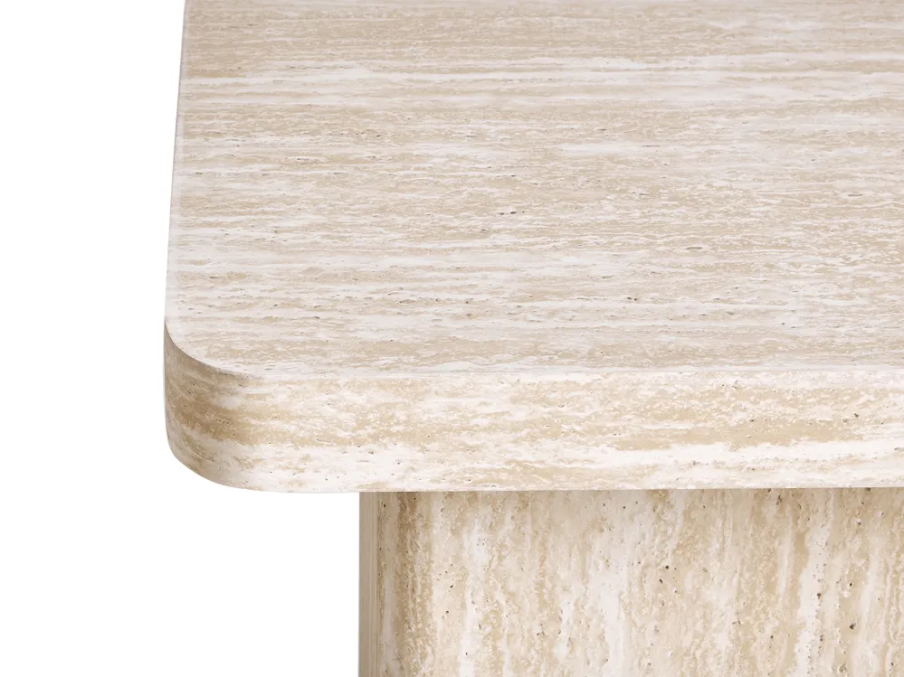 Side Table DUSON Travertine Effect_986987