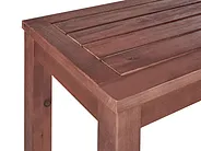 Gartenbank mit Auflage TUSCANIA 160 cm Eukalyptusholz Cremeweiß_1153807