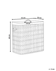 Laundry Basket with Lid ARRAIAS Fabric Brown 100 L_1063774