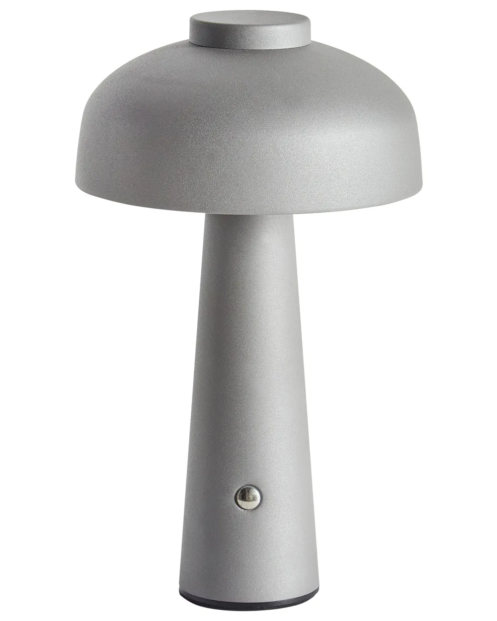 Kabellose LED Tischlampe AGUSAN mit Dimmer Metall Grau