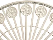 Outdoor Bistrotisch COGGIA 80 cm 37 cm Metall Hellbeige_1002630