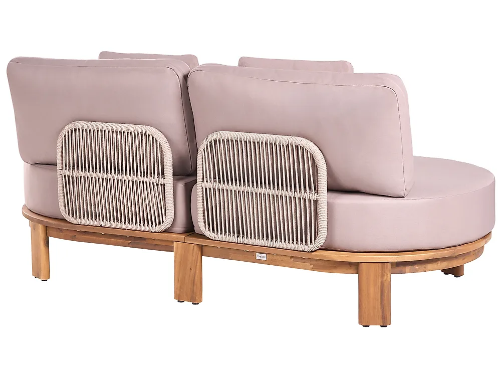 Tuinbank met tafel 5-zits ARZELLO Acaciahout Lichtbruin_1160362