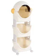 Spielzeugaufbewahrung BAWLEY Astronaut 106 cm mit Rädern Hellbeige_1124091
