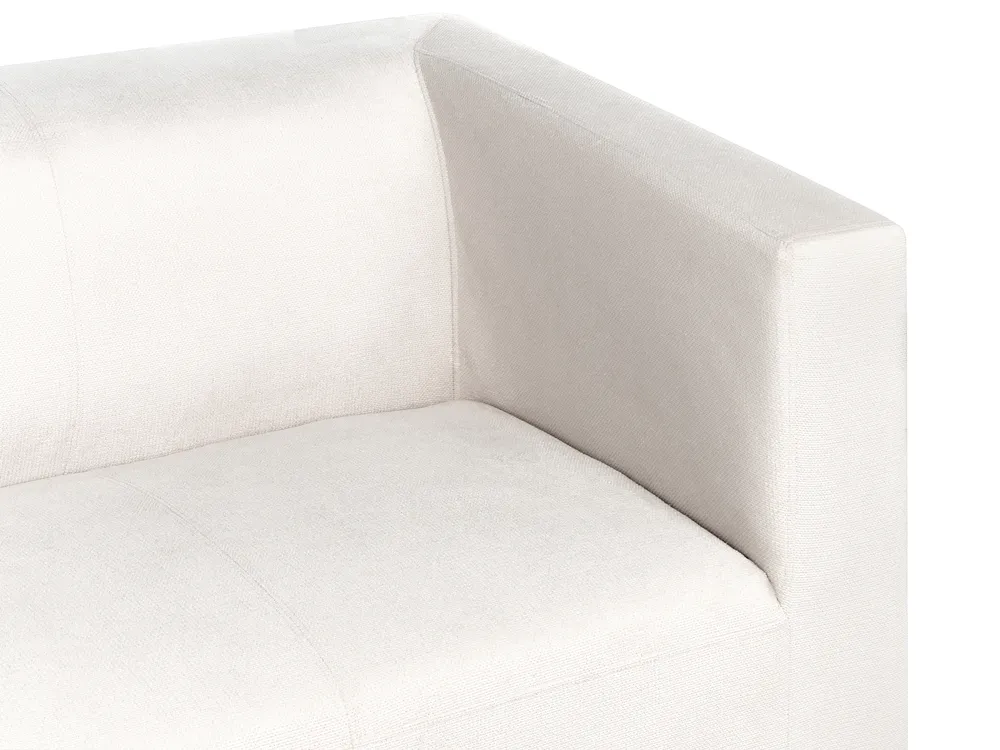 Sofa 3-Sitzer FLORO Chenillegewebe Cremeweiß_916682