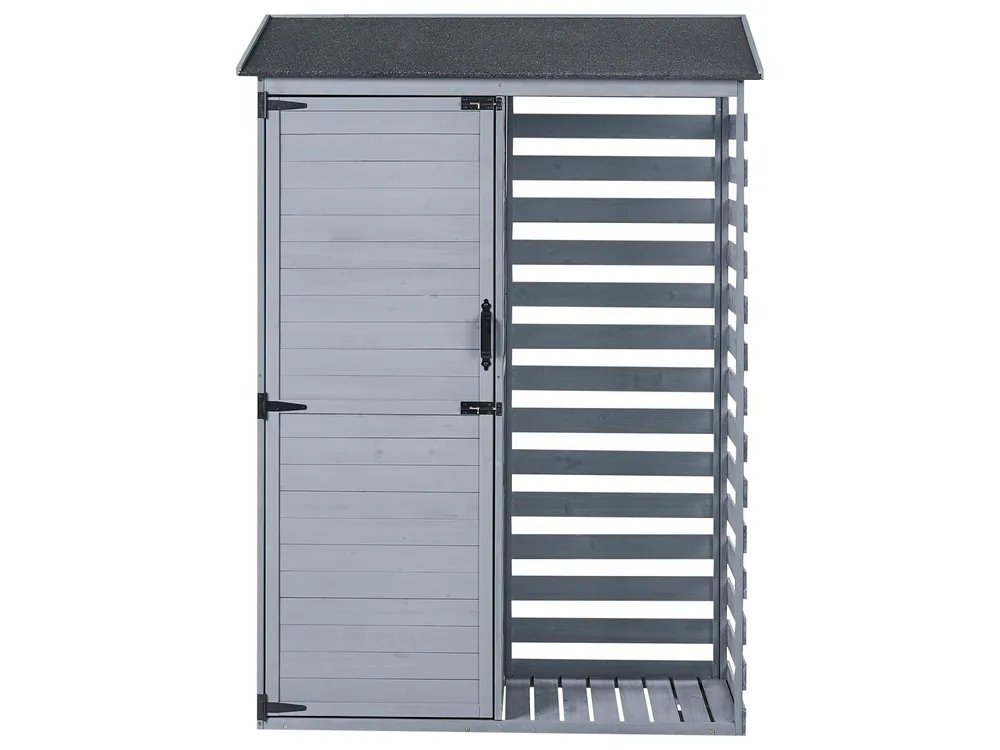 Geräteschuppen CENGIO 130 cm 57 cm Tannenholz Grau_1015050