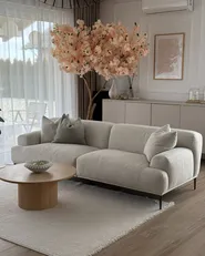Sofa 3-Sitzer MATILA Stoff Hellbeige_977988