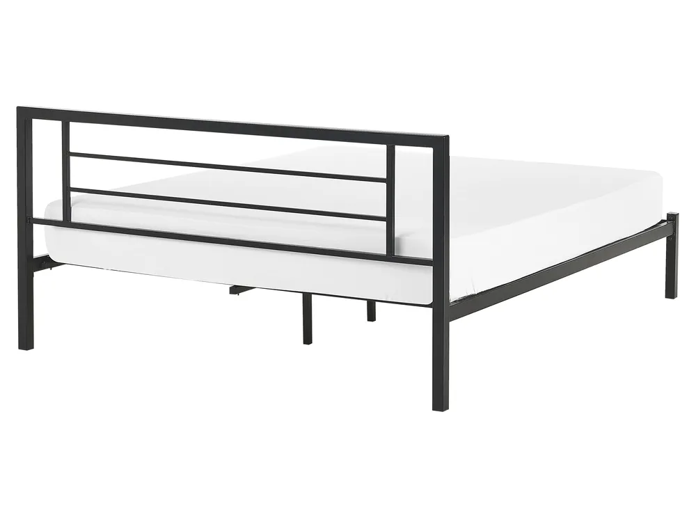 Krevet Metal CUSSET 160 x 200 cm Crni_735356