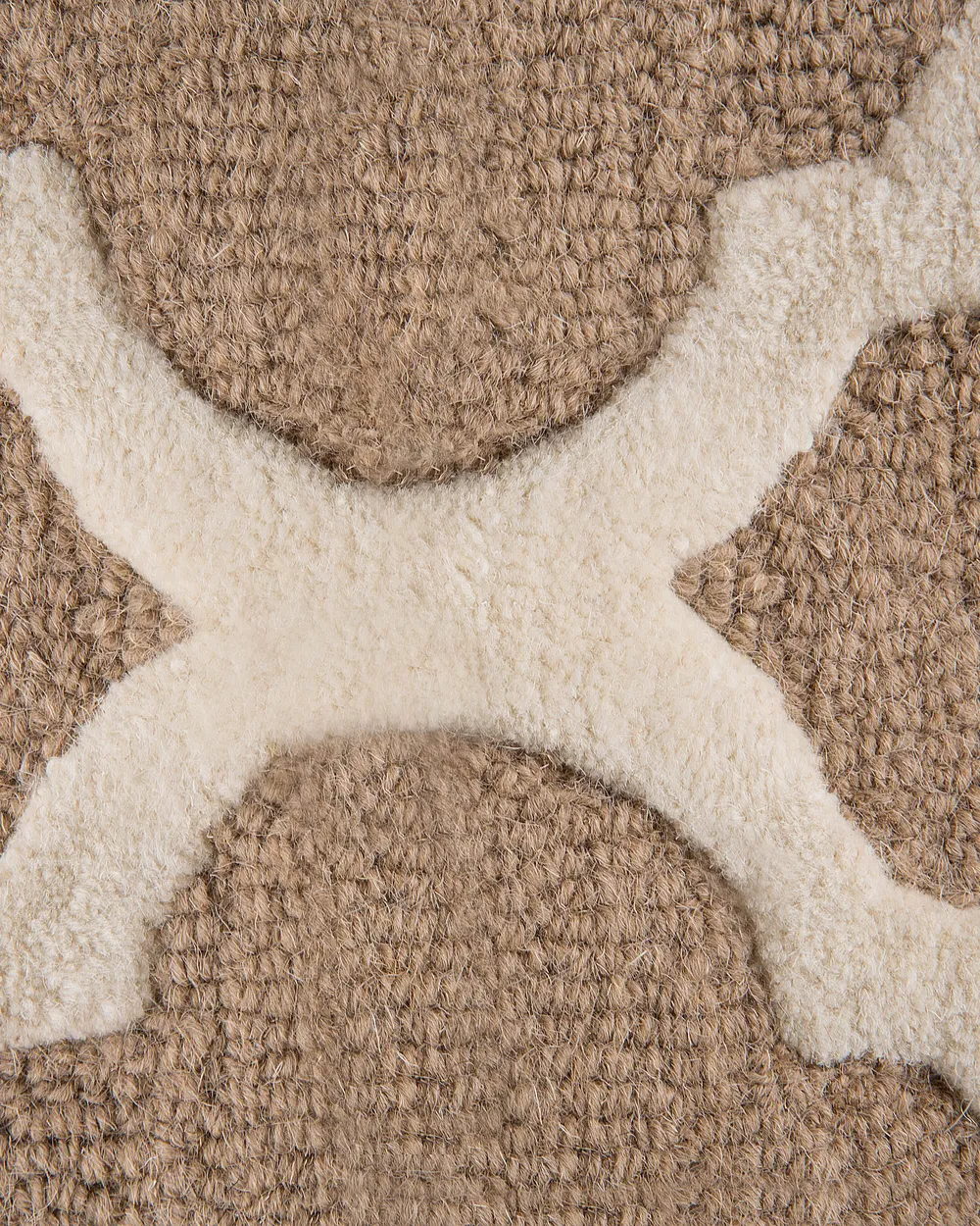 Teppich ERBAA Beige 80 x 150 cm Wolle_674679