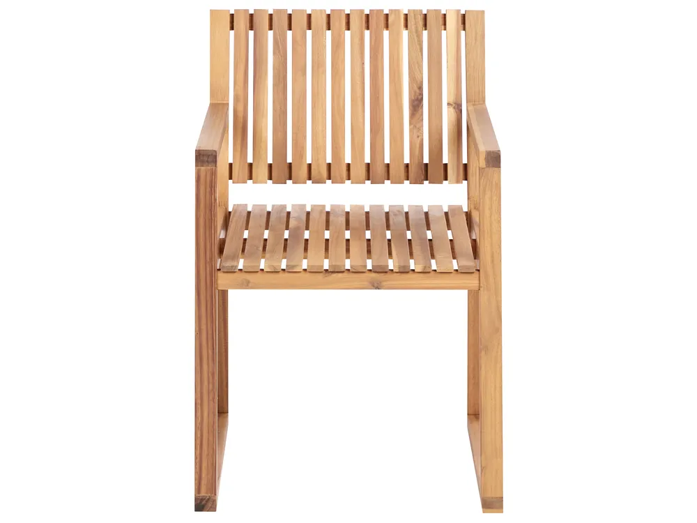Gartenmöbel Set 8-Sitzer SASSARI II zertifiziertes Akazienholz Hellbraun_923786