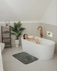 Freistehende Badewanne GOCTA 170 x 80 cm Weiß_1082636