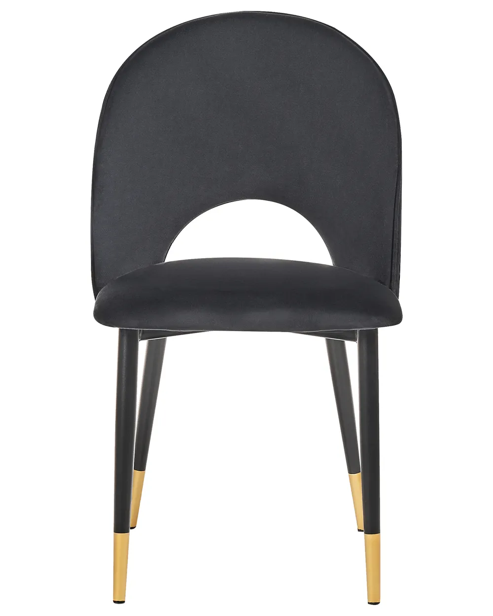 Set of 2 Dining Chairs MAGALIA Velvet Black_767852