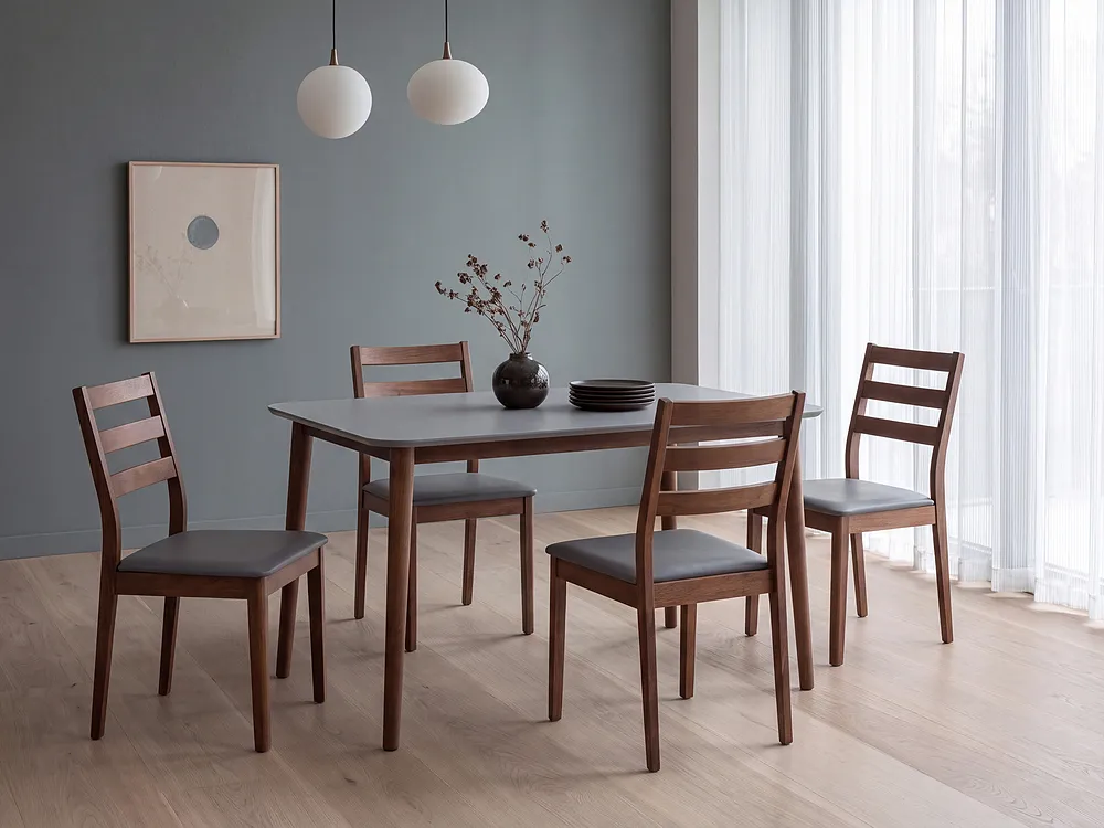 Esstisch MODESTO Grau 120 cm 80 cm Holz_1149663