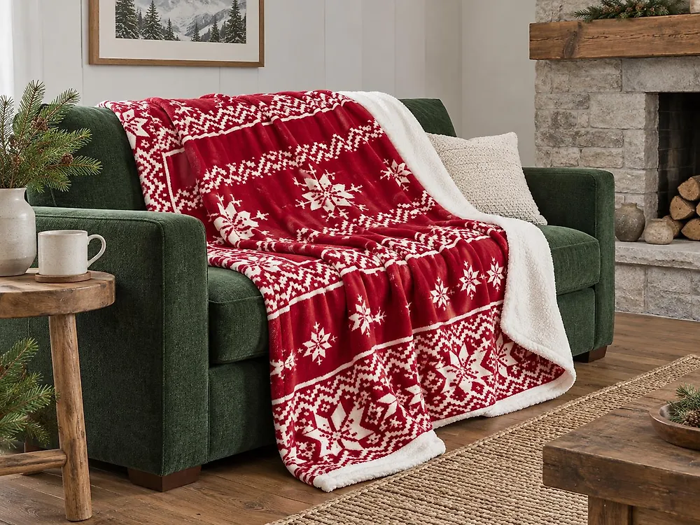 Kuscheldecke VANTAA 150 x 200 cm Rot