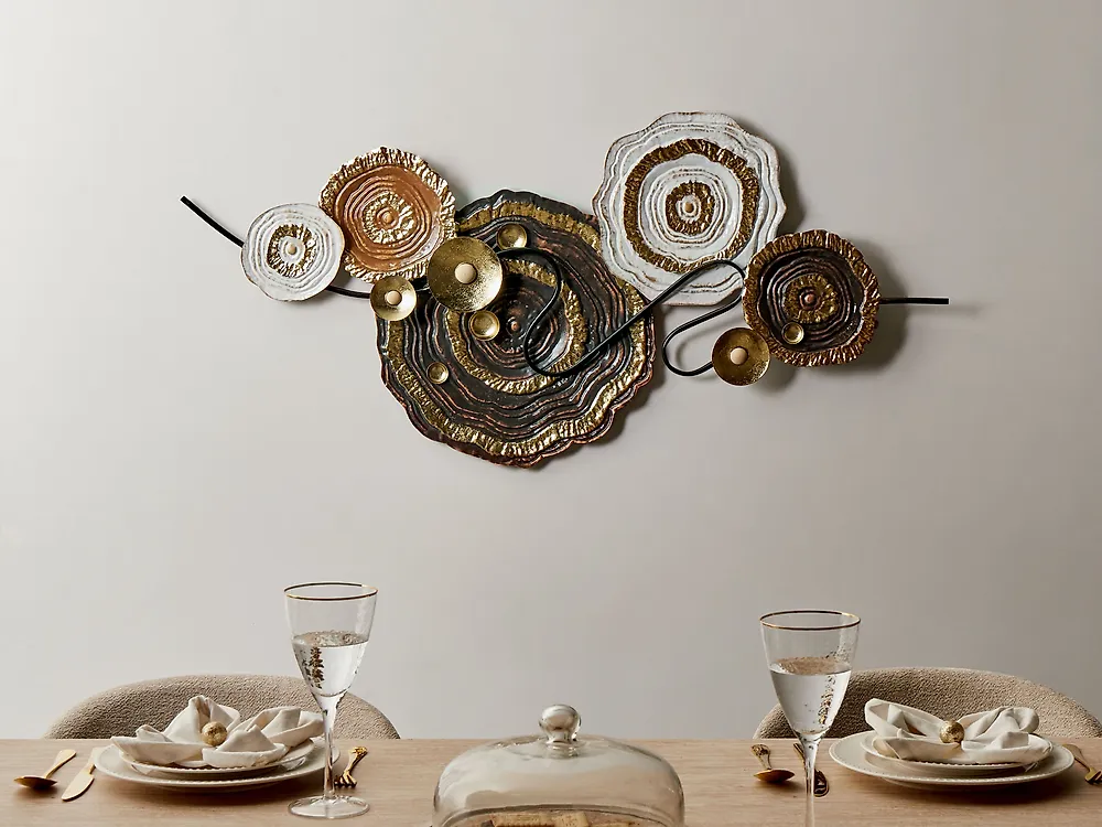 Wall Decor IRIDIUM 55 cm Metal Multicolour_1179086