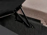 Eckschlafsofa 3-Sitzer NASSJO Kunstleinen Hellbraun rechtsseitig_999569