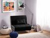 1-Sitzer Schlafsofa FARRIS Stoff Schwarz