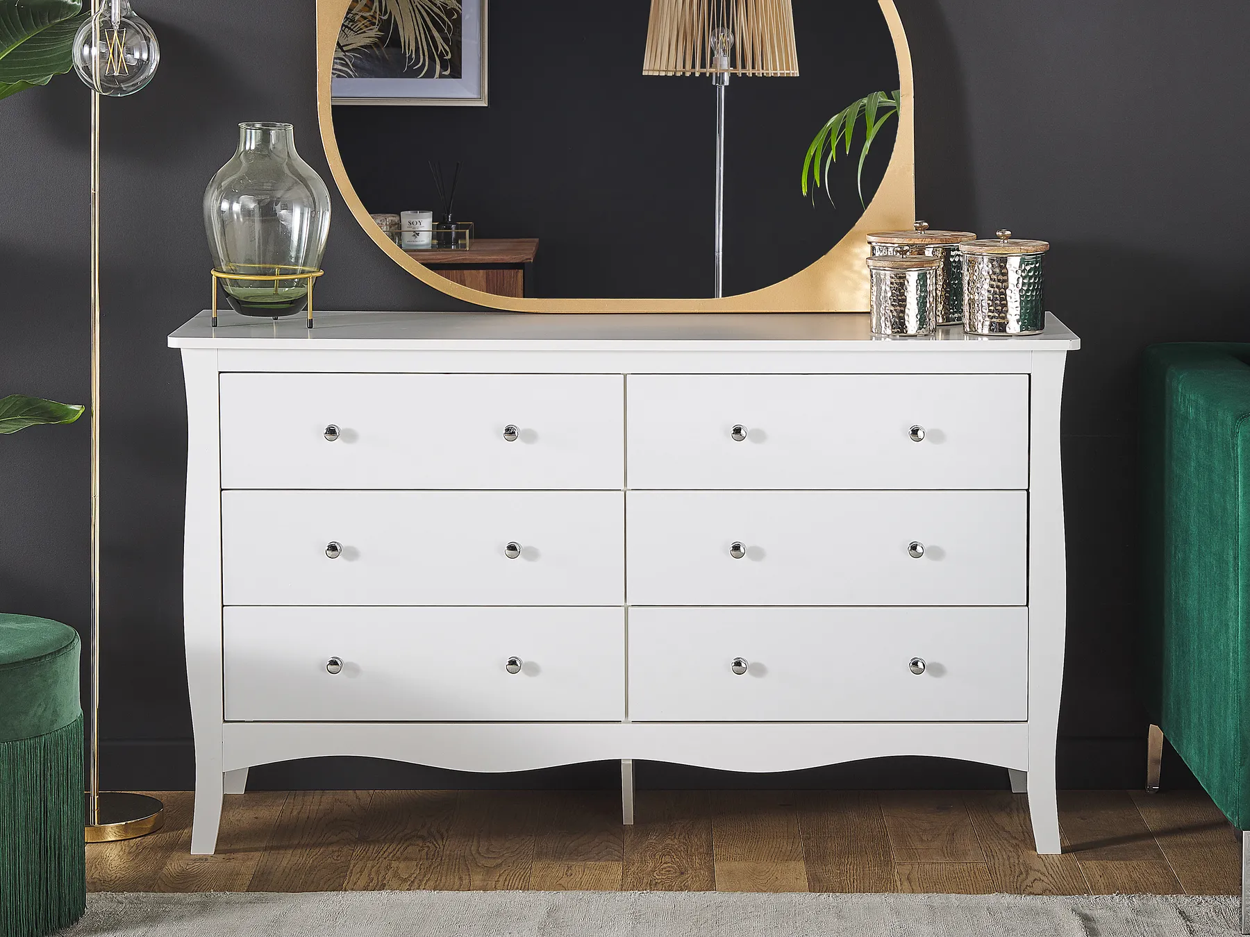 6 Drawer Chest WINCHESTER White_786289