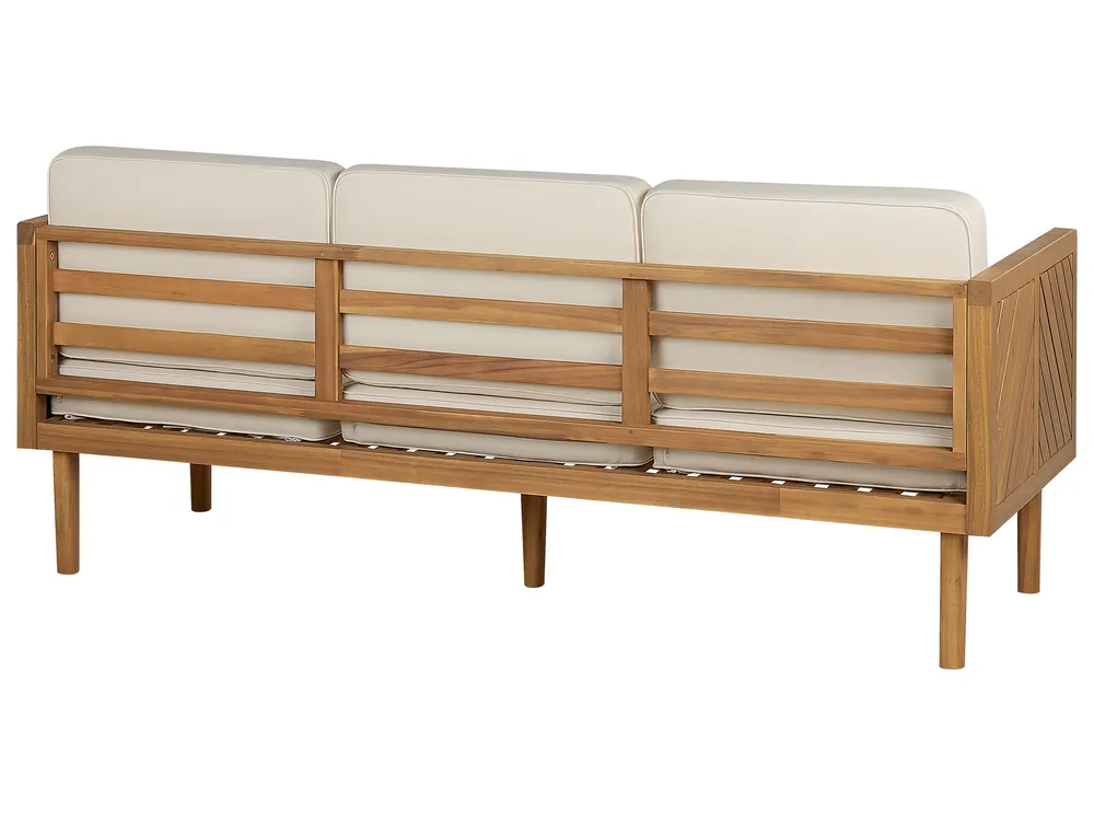 Lounge Set mit Tisch 5-Sitzer BARATTI Akazienholz Braun_830609