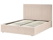 Bett mit Stauraum VION Bouclé Beige 140 x 200 cm_1042697