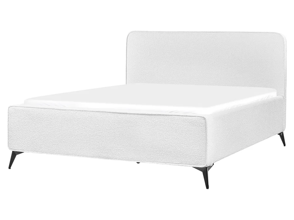 Krevet Buklé VALOGNES 160 x 200 cm Krem bijela_930558