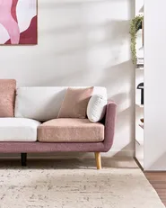 Sofa 3-Sitzer BOLGA Stoff Rosa_1075247
