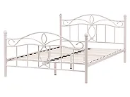Bed Metaal ANTLIA 160 x 200 cm Lichtbeige_1165291
