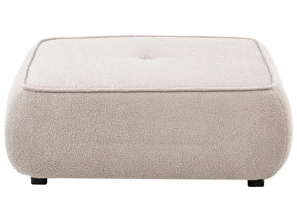 Sofa 3-Sitzer SALLA mit Ottomane Bouclé Beige_1058125