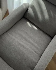 Recliner Chair SELVIK with Footrest Fabric Beige_997409