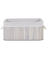 Set od 5 košara TALPE Bambusovo drvo Sivi_849965