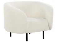 Living Room Set 6 Seater LOEN Boucle White_920394