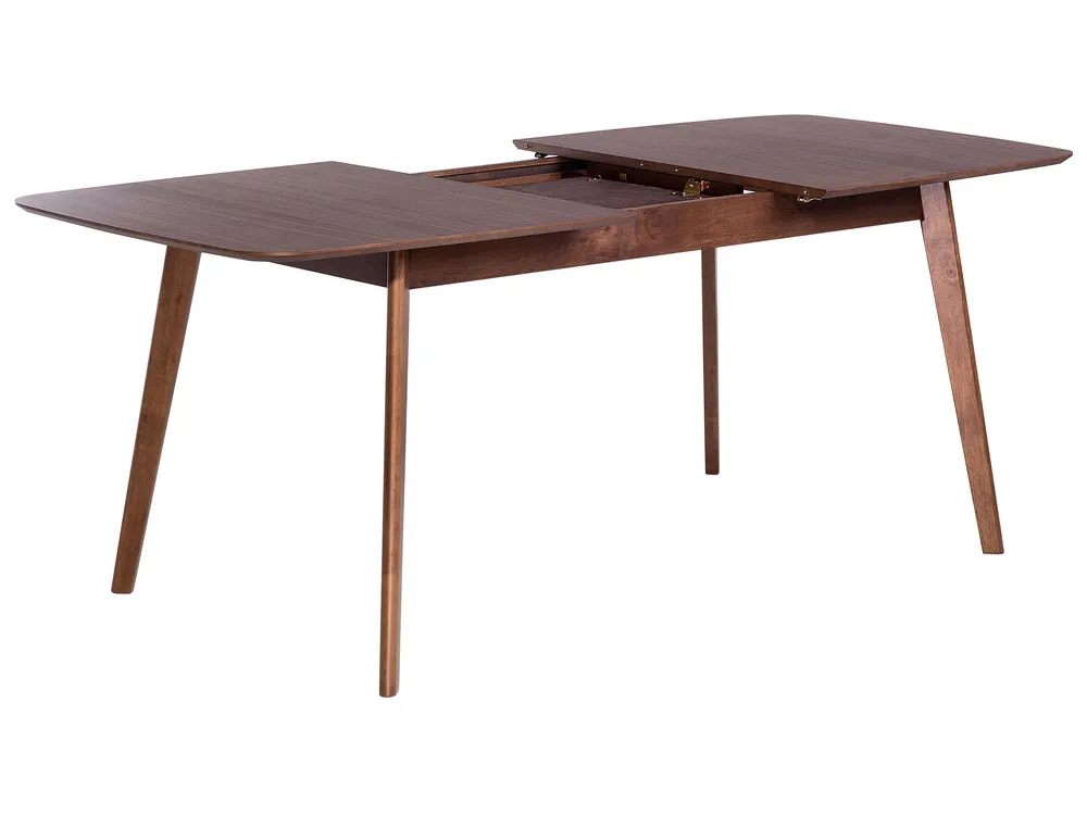 Ausziehbarer Esstisch MADOX Dunkle Walnuss 150/190 cm 90 cm_766518