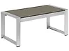 Outdoor Couchtisch SALERNO 90 cm 50 cm Metall Dunkelgrau