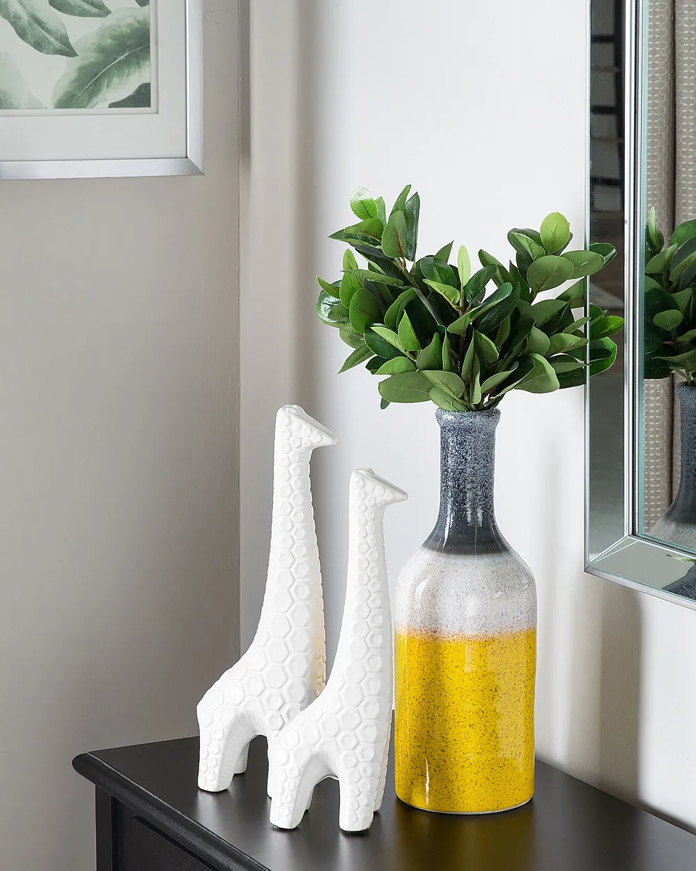 Decorative Vase LARNACA 36 cm Stoneware Multicolour
