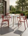 Gartenstuhl 4er Set GELA Rot