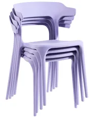 Gartenstuhl 4er Set GUBBIO Violett_1080278