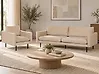 Sofa Set 4-Sitzer VINTERBRO Samtstoff Beige