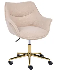 Desk Chair ARDELLE Boucle Beige_1123541