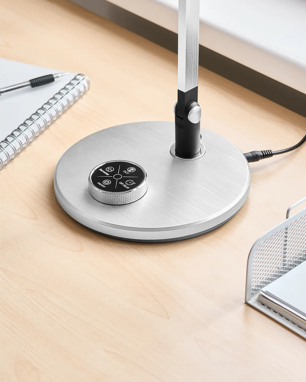 LED Desk Lamp HYDRUS with Dimmer Silver_1018616