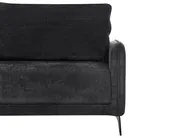 Schlafsofa 3-Sitzer HEMING Chenillegewebe Schwarz_1123928