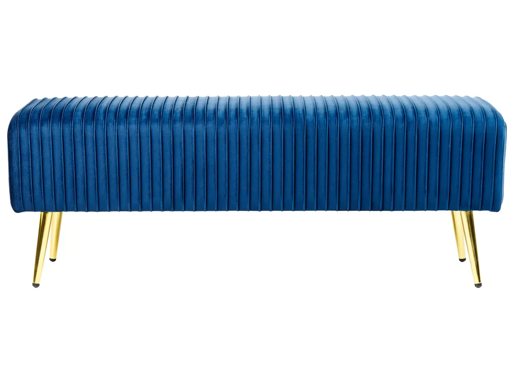 Polsterbank PATERSON Samtstoff Blau_860439