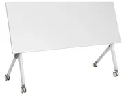 Zusammenklappbarer Schreibtisch BENDI 160 cm 60 cm mit Rädern Weiß_922322